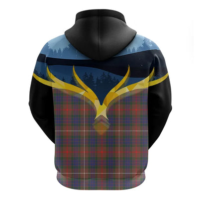 Printivon Fraser Hunting Modern Clan Night Of Deer Hoodie