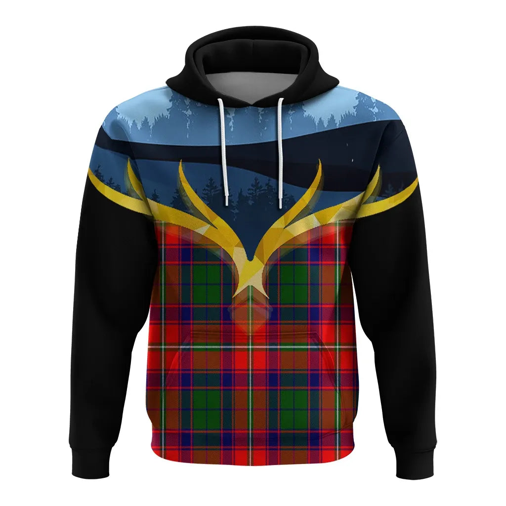 Printivon Charteris Clan Night Of Deer Hoodie