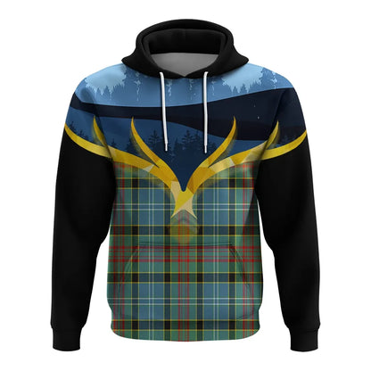 Printivon Walkinshaw Clan Night Of Deer Hoodie