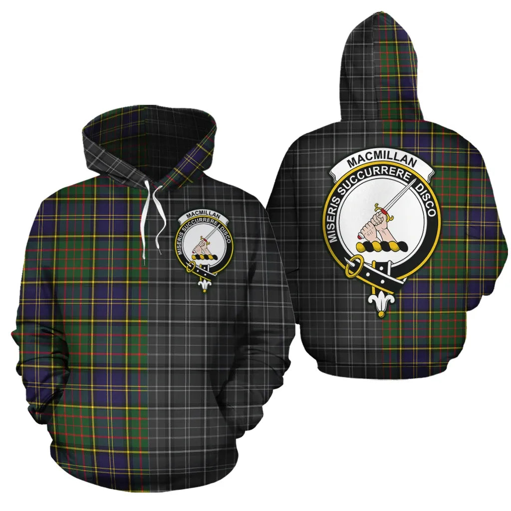 Printivon Macmillan Hunting Modern Clan Half Of Me New Version Crest Tartan Hoodie