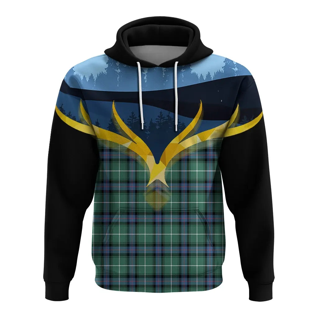 Printivon Macdonald Of The Isles Hunting Ancient Clan Night Of Deer Hoodie