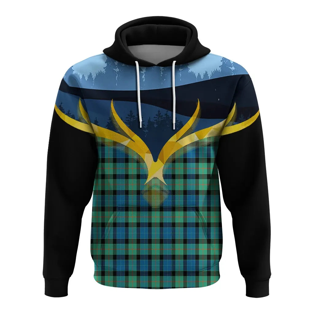Printivon Gunn Ancient Clan Night Of Deer Hoodie