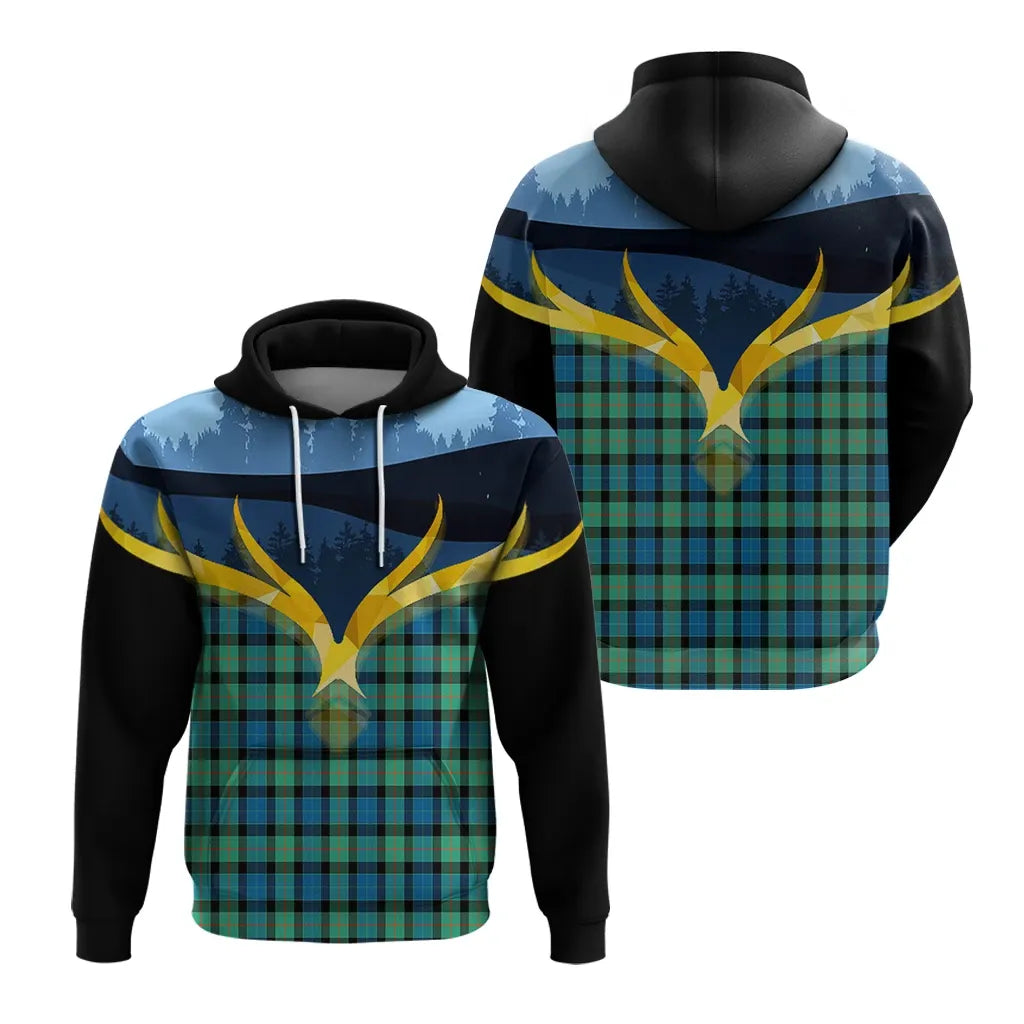 Printivon Gunn Ancient Clan Night Of Deer Hoodie
