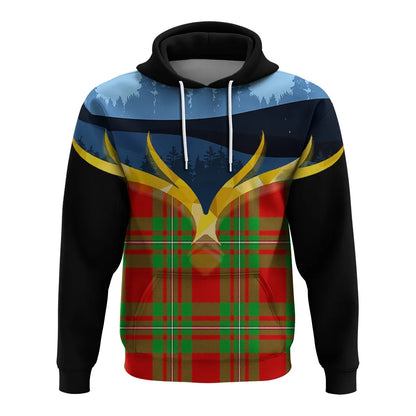 Printivon Callander Modern Clan Night Of Deer Hoodie
