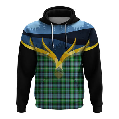 Printivon Arbuthnot Ancient Clan Night Of Deer Hoodie