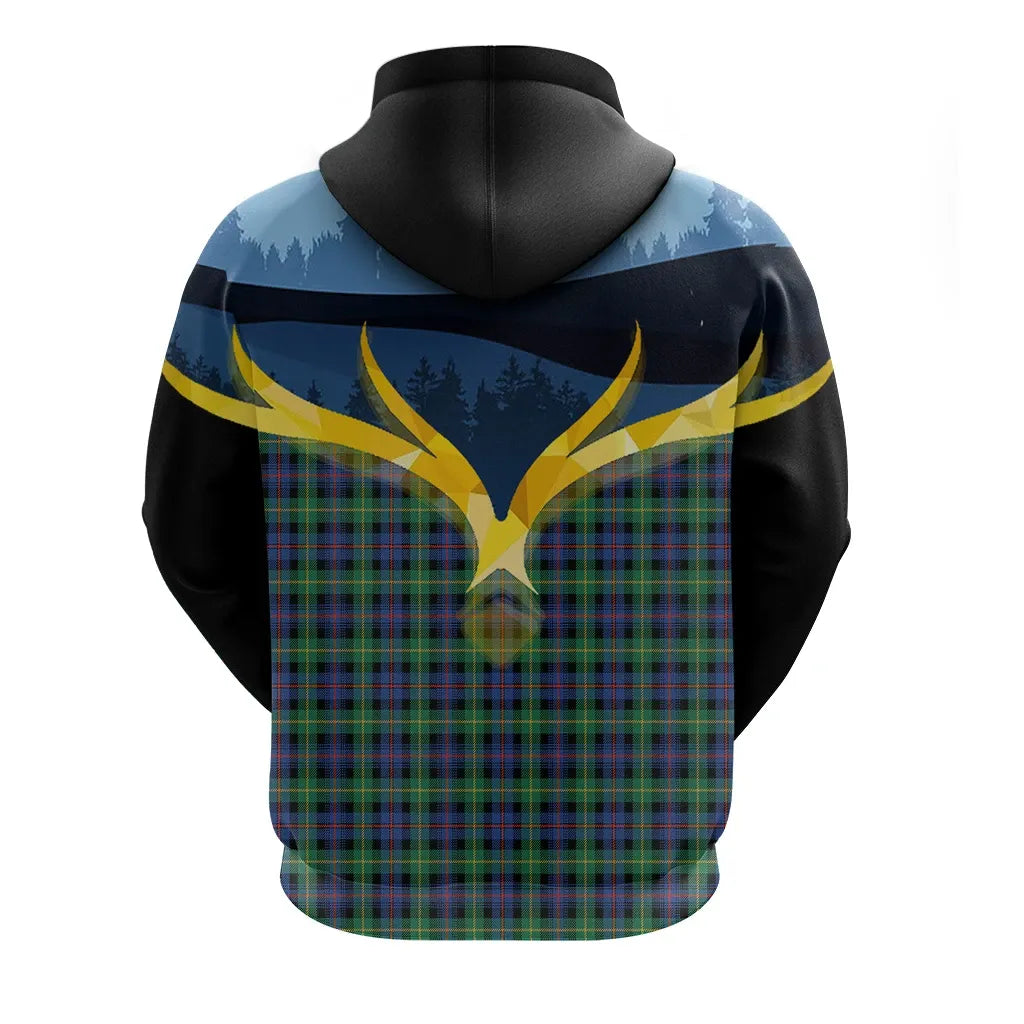Printivon Farquharson Ancient Clan Night Of Deer Hoodie
