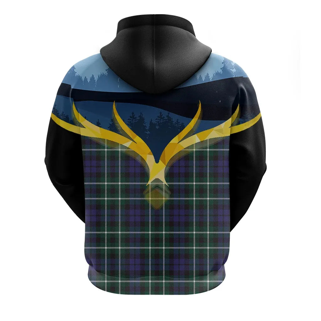 Printivon Allardice Clan Night Of Deer Hoodie