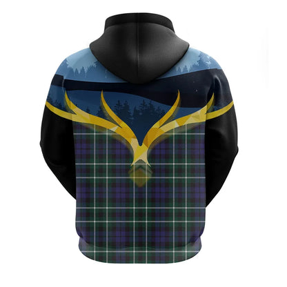Printivon Allardice Clan Night Of Deer Hoodie