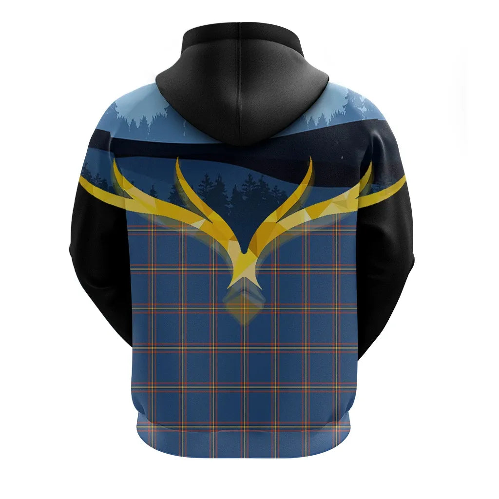 Printivon Maclaine Of Loch Buie Hunting Ancient Clan Night Of Deer Hoodie