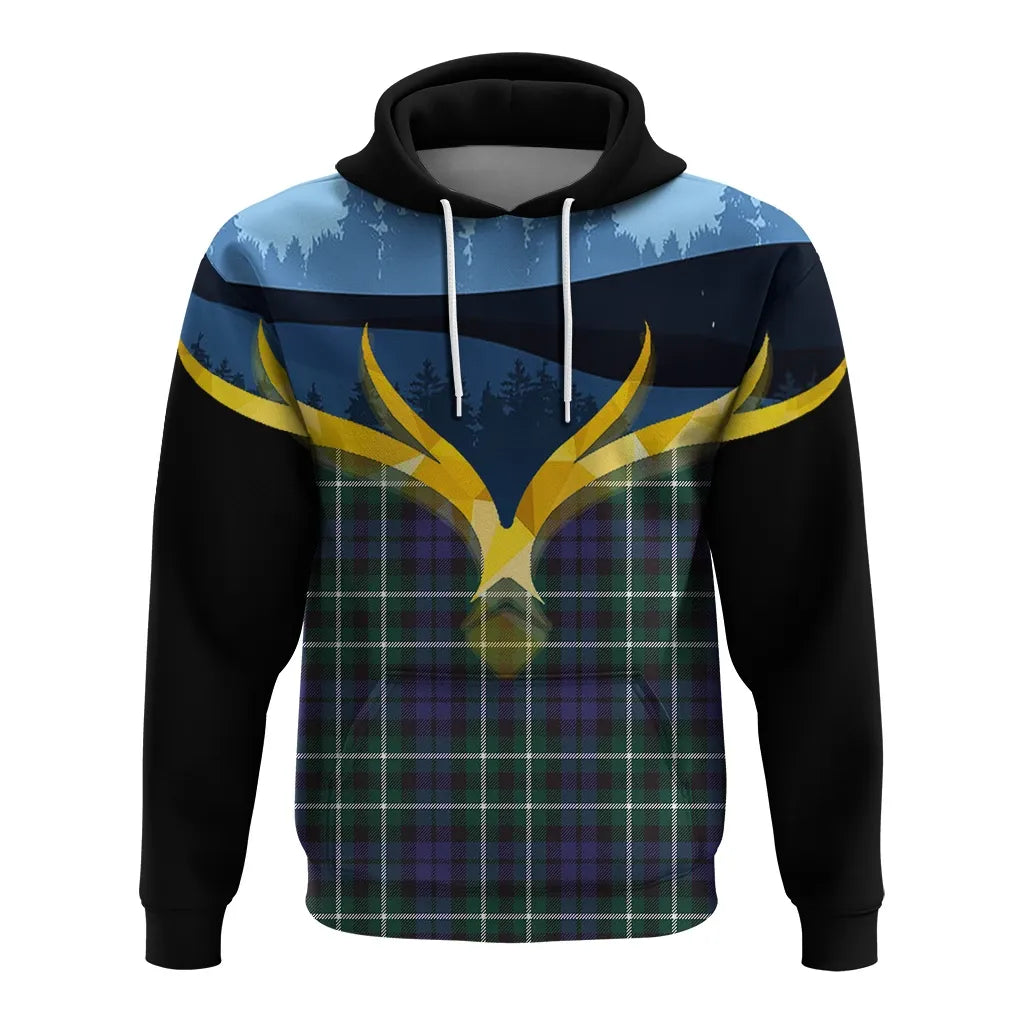 Printivon Allardice Clan Night Of Deer Hoodie