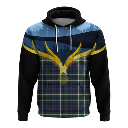 Printivon Allardice Clan Night Of Deer Hoodie