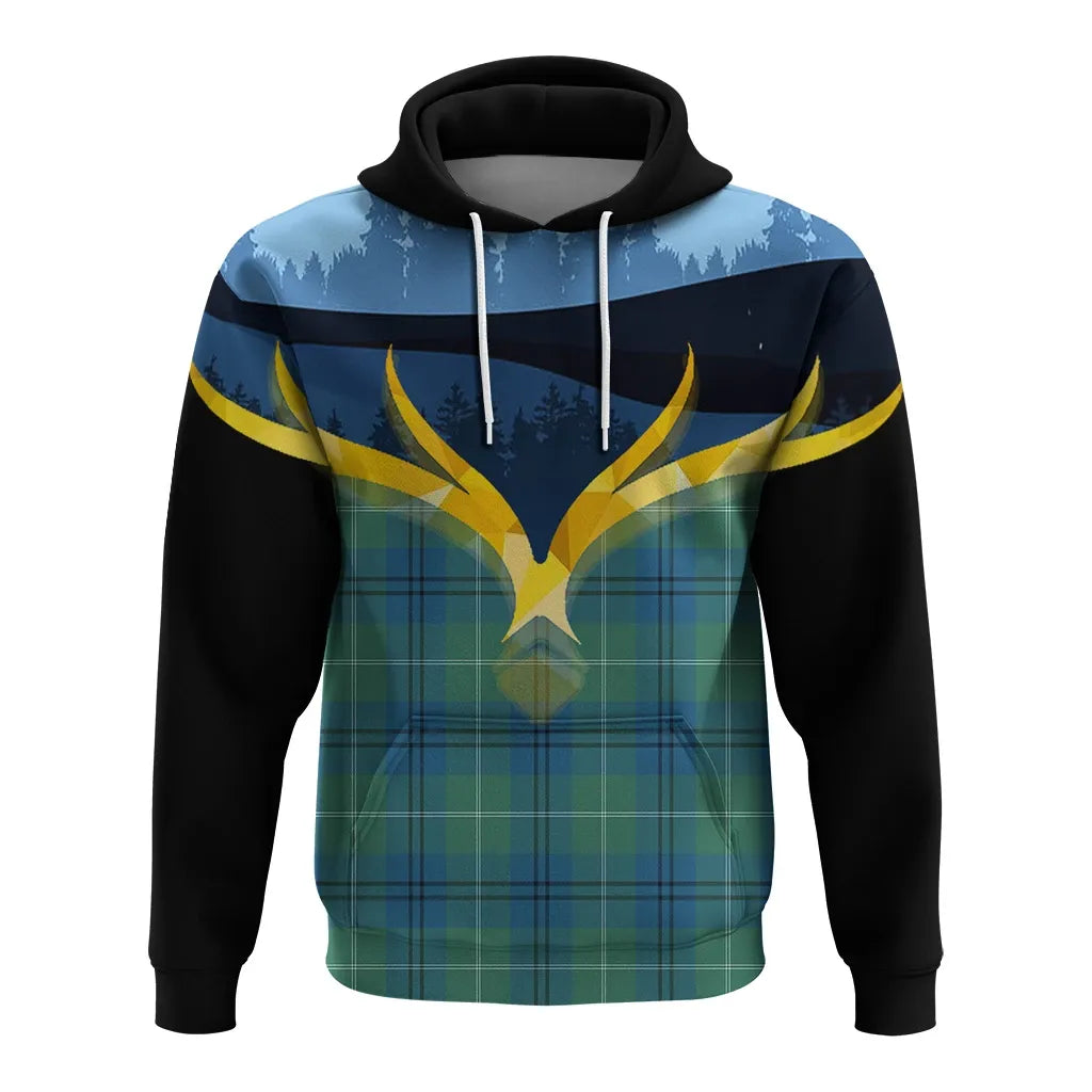 Printivon Oliphant Ancient Clan Night Of Deer Hoodie