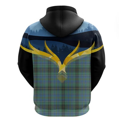 Printivon Macinnes Ancient Clan Night Of Deer Hoodie
