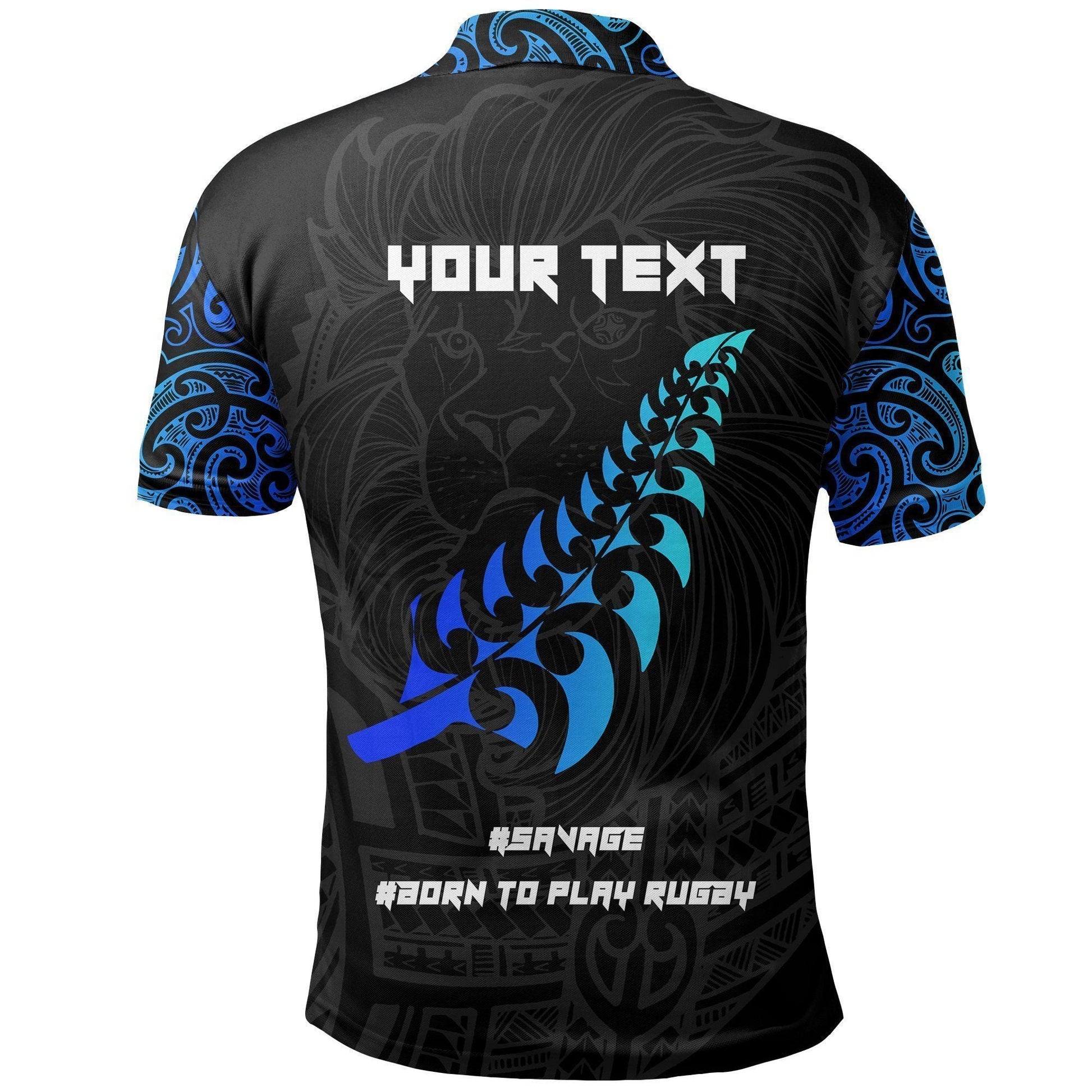 Polynesian Polo Shirt - Personalize New Zealand Maori Rugby Lion Polo Shirt