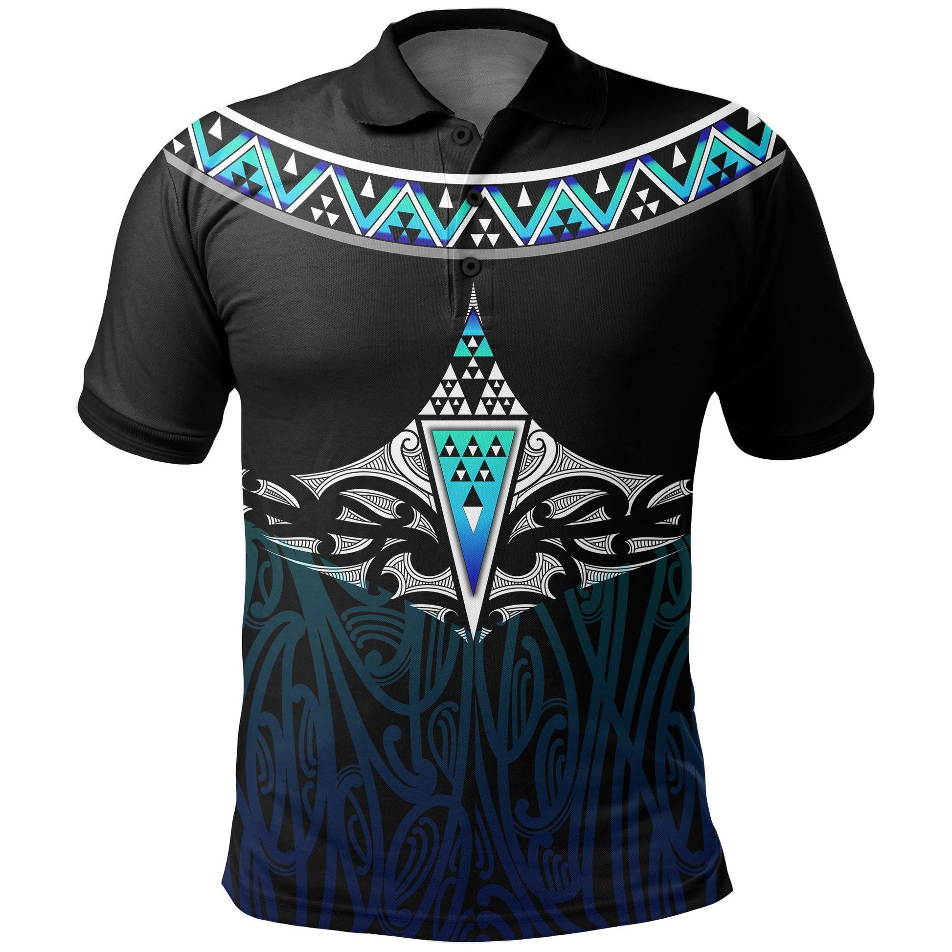 Polynesian Polo Shirt - New Zealand Maori Taniko Polo Shirt