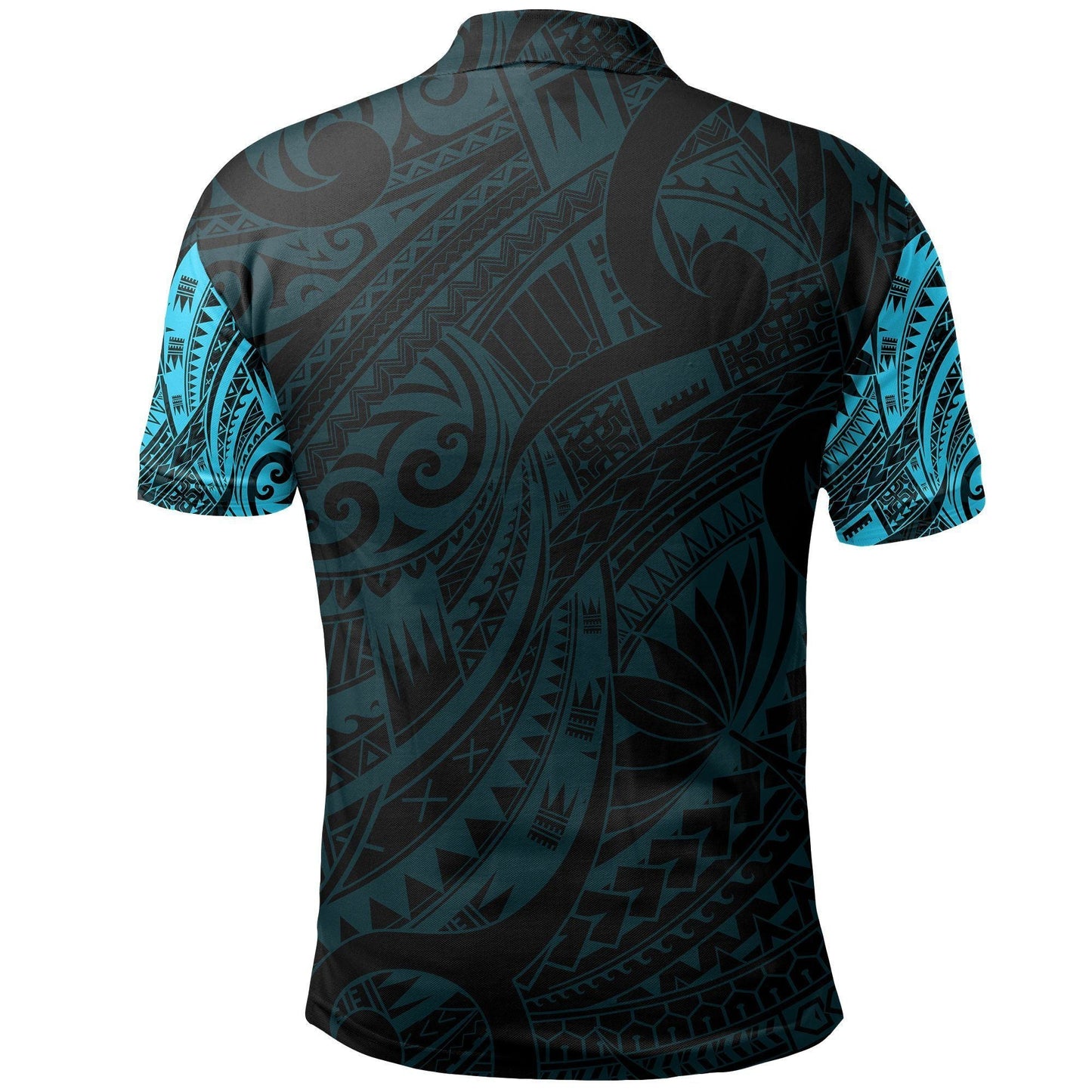 Polynesian Polo Shirt - Hei Tiki Maori Tattoo Polo Shirt Blue