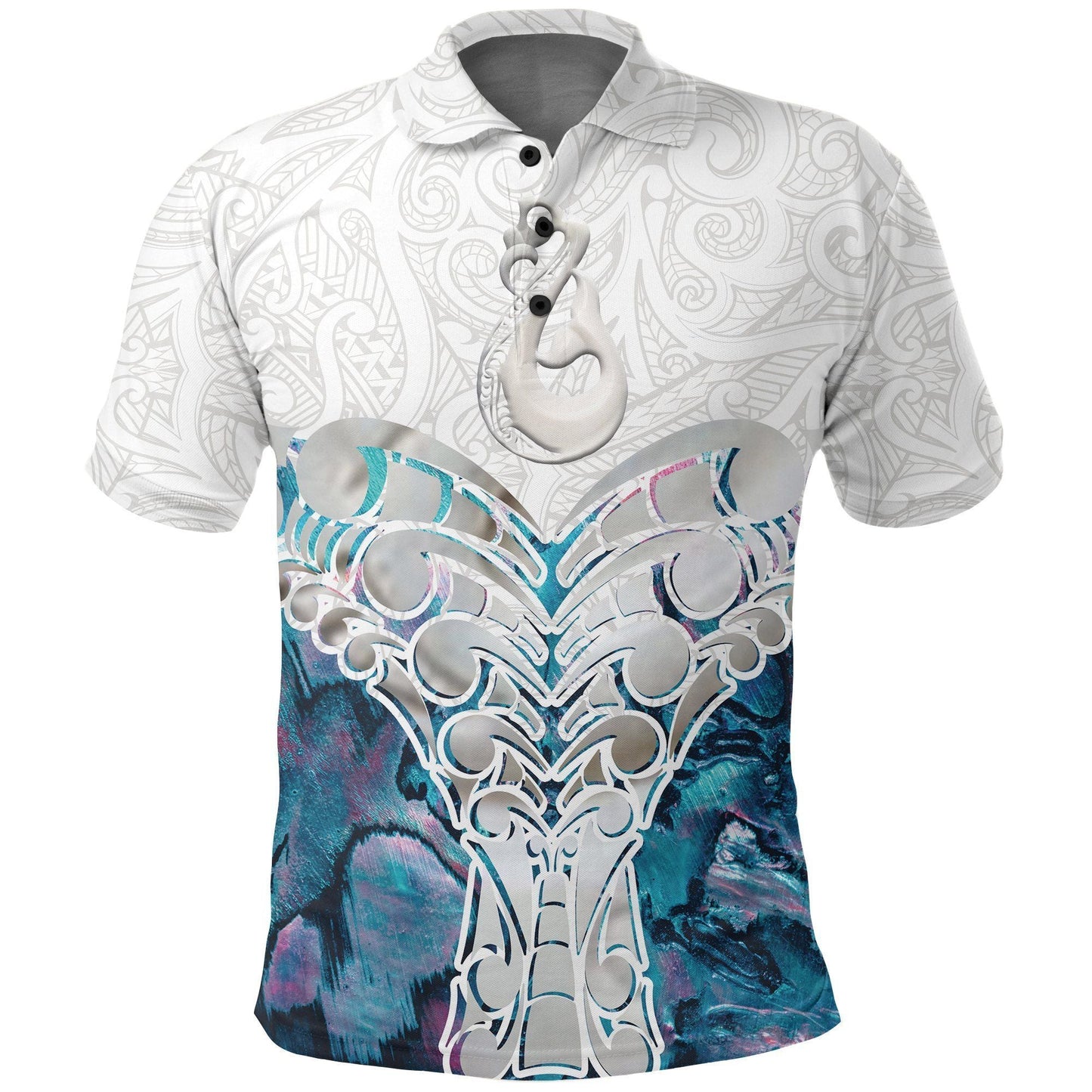 Polynesian Polo Shirt - Whale Tail Manaia New Zealand Polo Shirt