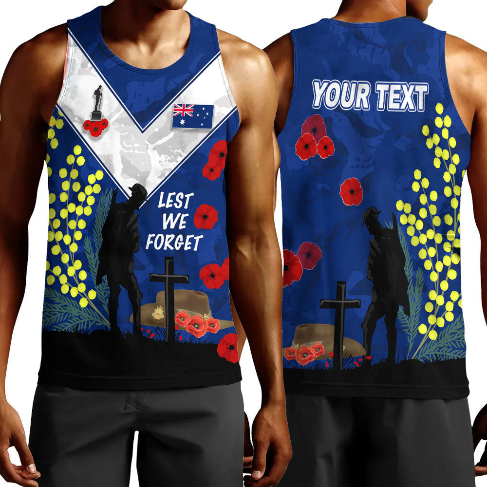 Clothing Custom Australia Anzac Lest We Forget 2023 Men Tank Top
