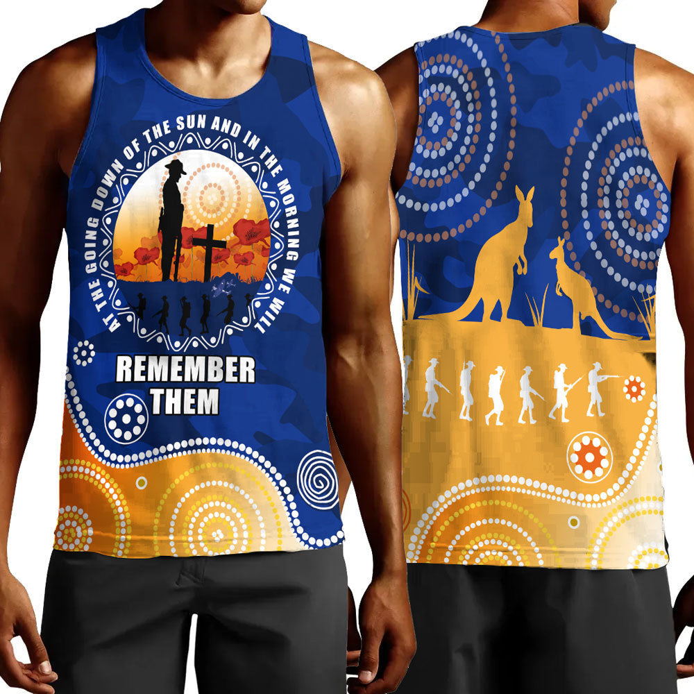 Clothing Australia Anzac Camouflage Vitality Men Tank Top