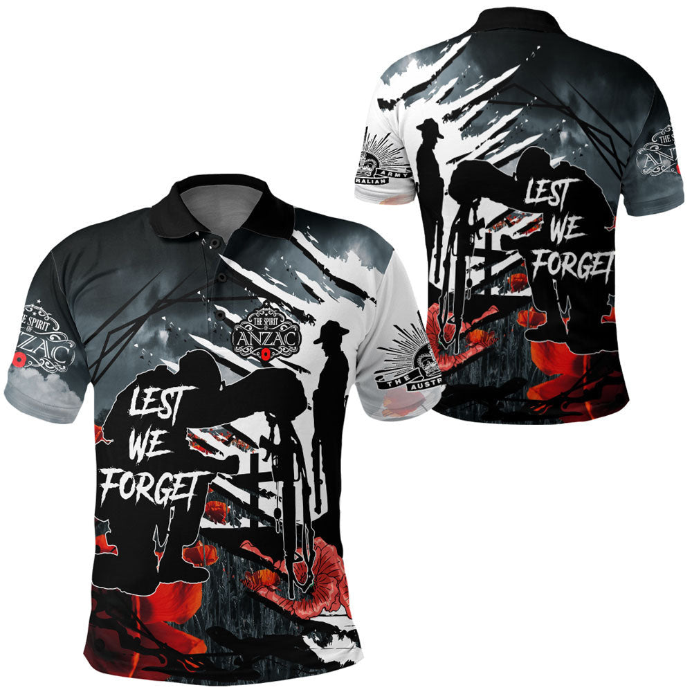 Polynesian Clothing - Spirit Anzac Day Soldier Polo Shirt