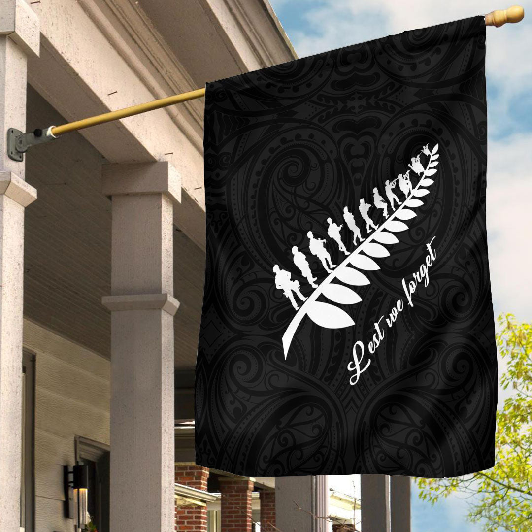 Polynesian Flag Anzac Fern Lest We Forget Flag