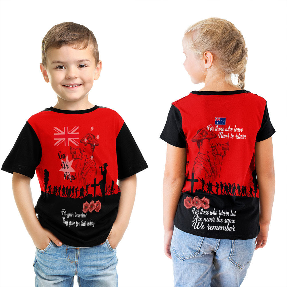 Clothing Lest We Forget For Those Who Leave Never To Return T Shirt
