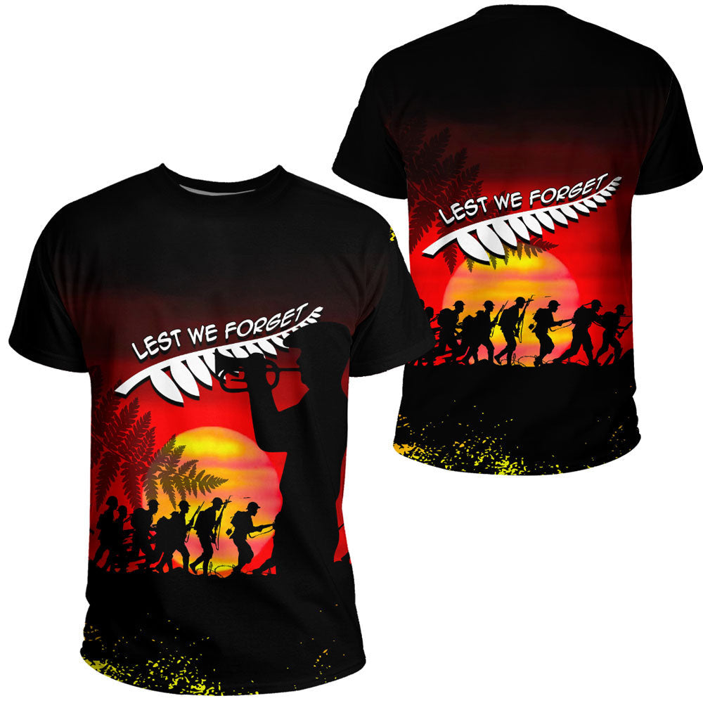 Clothing Anzac Lest We Forget Sun T Shirt