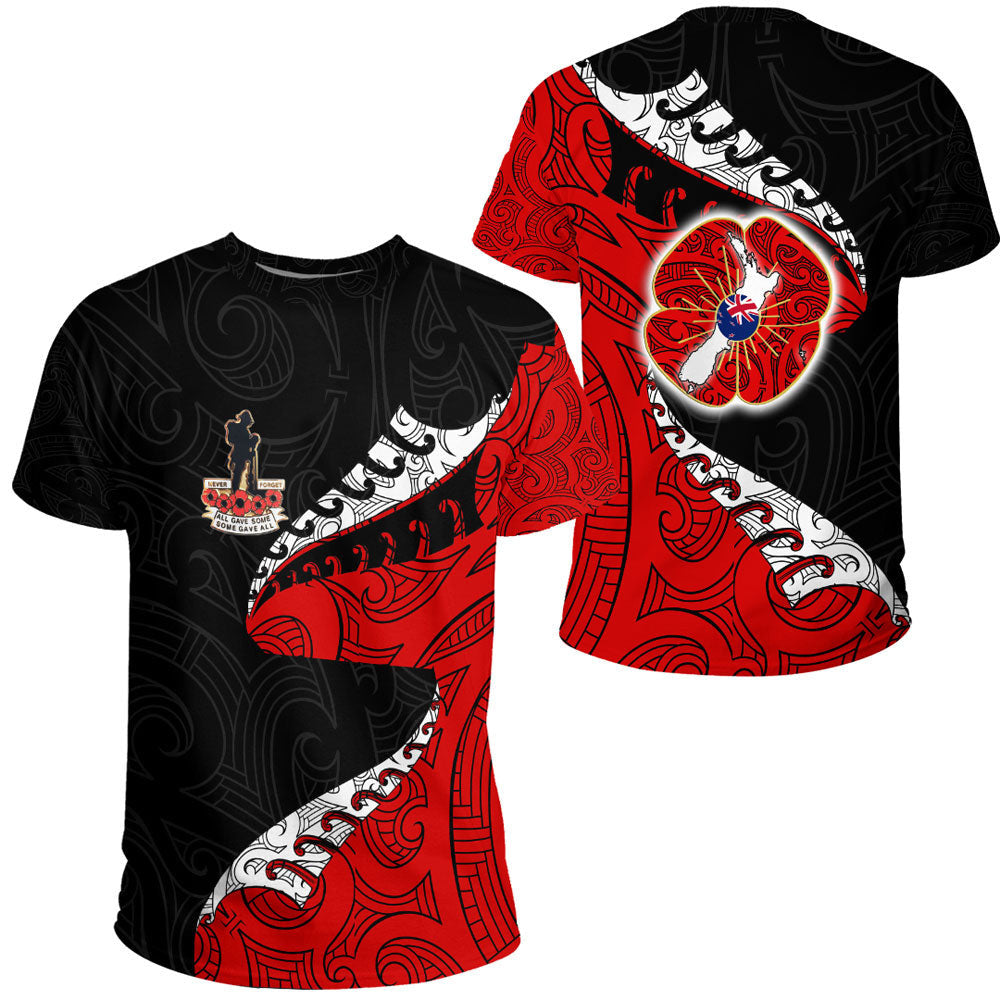 Clothing Anzac Poppy Fern T Shirt