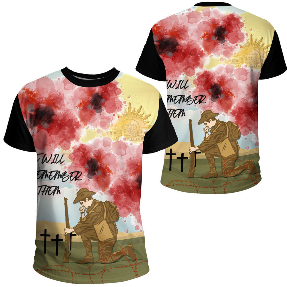 Clothing Anzac We Will Remember Them T Shirt