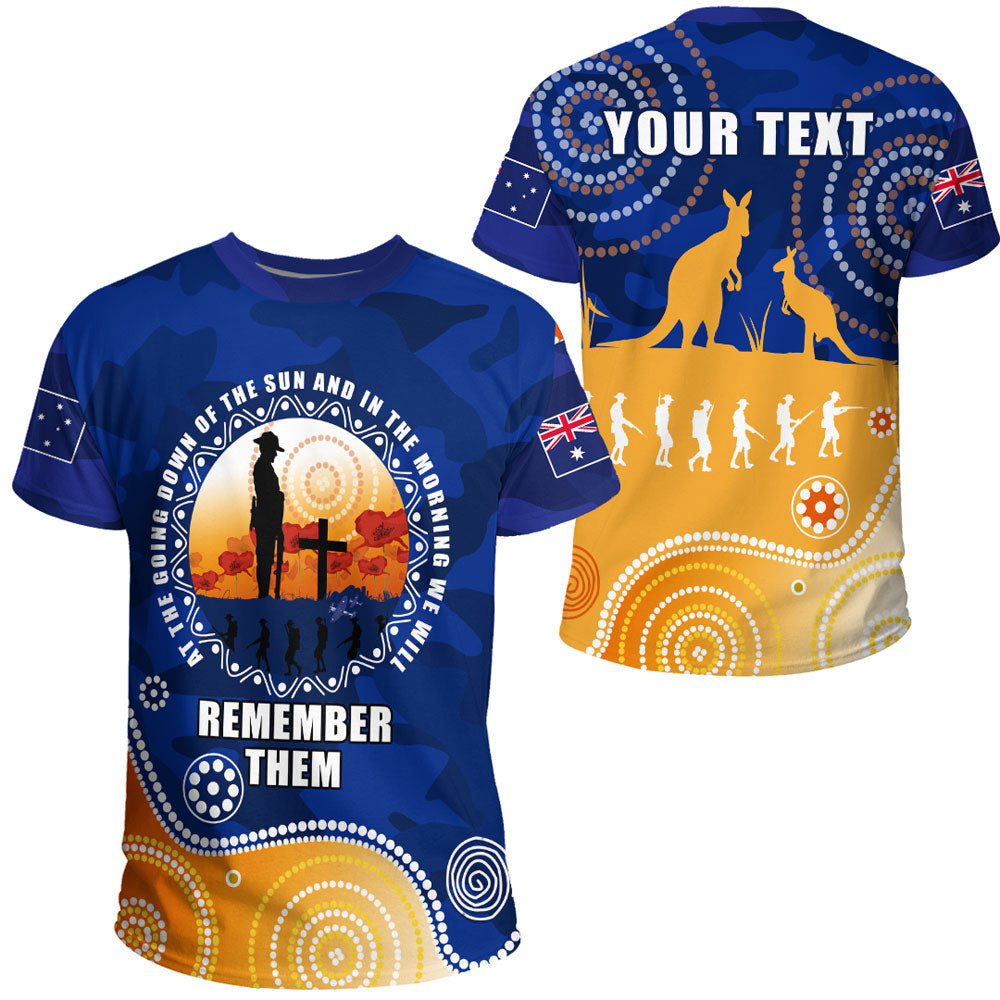Clothing Custom Australia Anzac Camouflage Vitality T Shirt