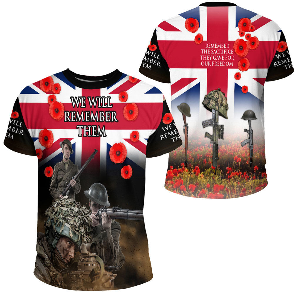 Clothing Remember The Sacrifice They Gave For Out Freedom T Shirt