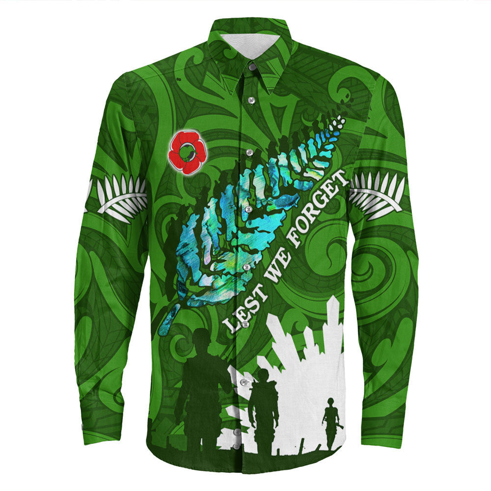 Rugbylife Clothing New Zealand Anzac Walking In The Sun Long Sleeve Button Shirt