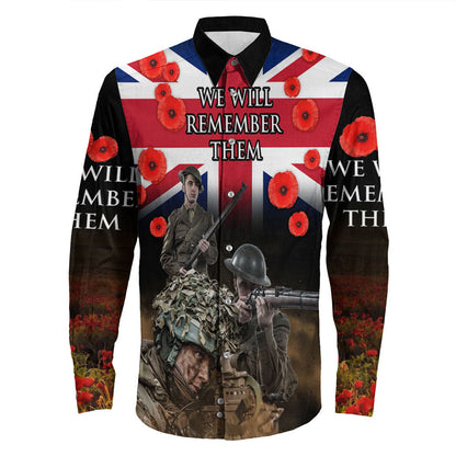 Rugbylife Clothing Remember The Sacrifice They Gave For Out Freedom Long Sleeve Button Shirt