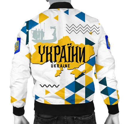Ukraine Jacket Ukraine Geo Style Bomber Jacket