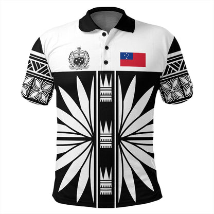 Polynesian Polo Shirt - Samoa Black Saturday Polo Shirt