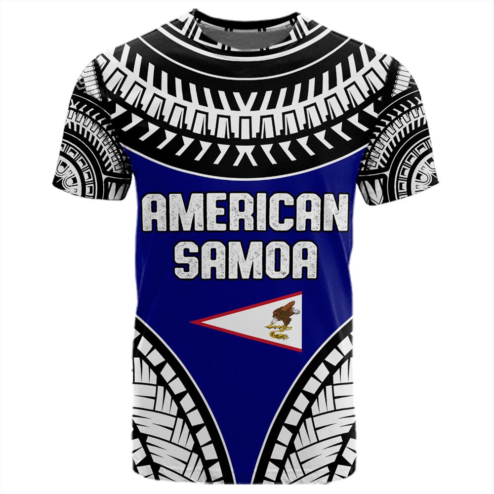 Polynesian Pride T - Shirt - American Samoa Tattoo Chief T - Shirt