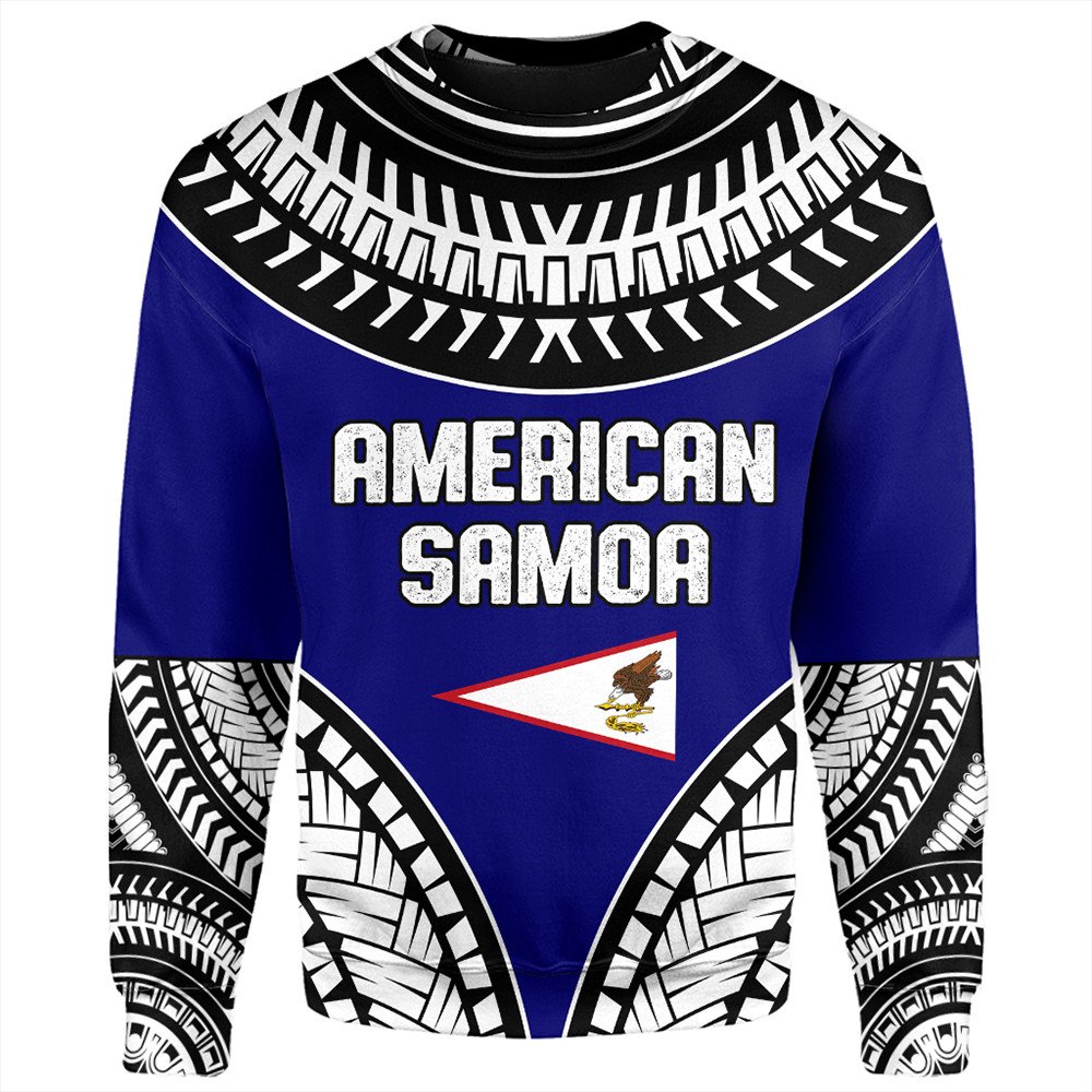 Polynesian Sweatshirt American Samoa Tattoo Chief Sweatshirt