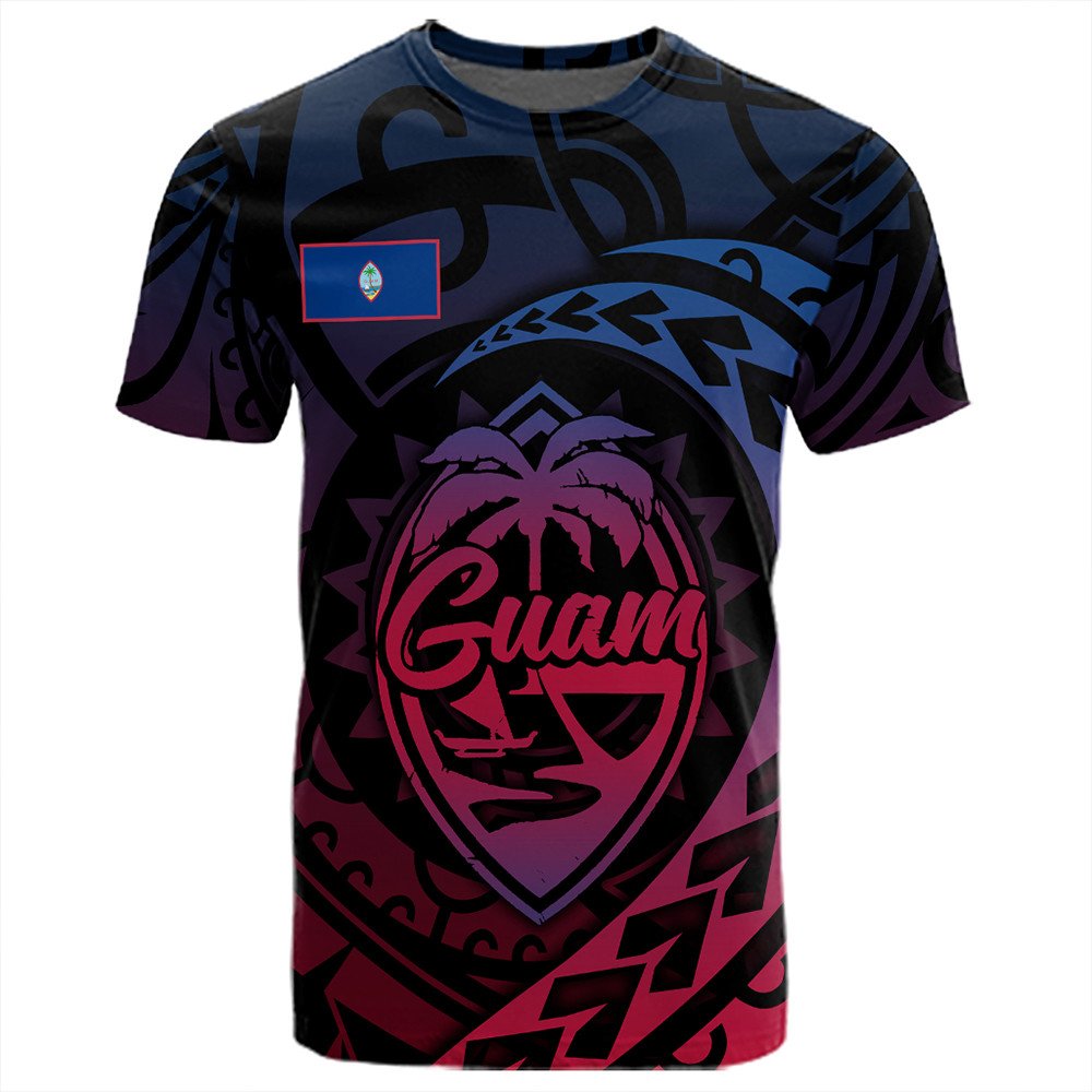 Polynesian T Shirt Guam Rising Style T Shirt