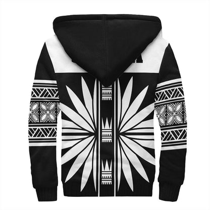 Polynesian Hoodie Samoa Black Saturday Sherpa Hoodie