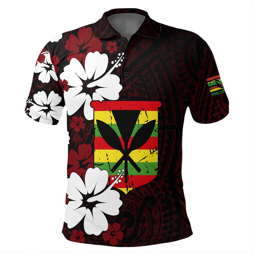 Polynesian Polo Shirt - Hawaii Kanaka Hibiscus Style Polo Shirt