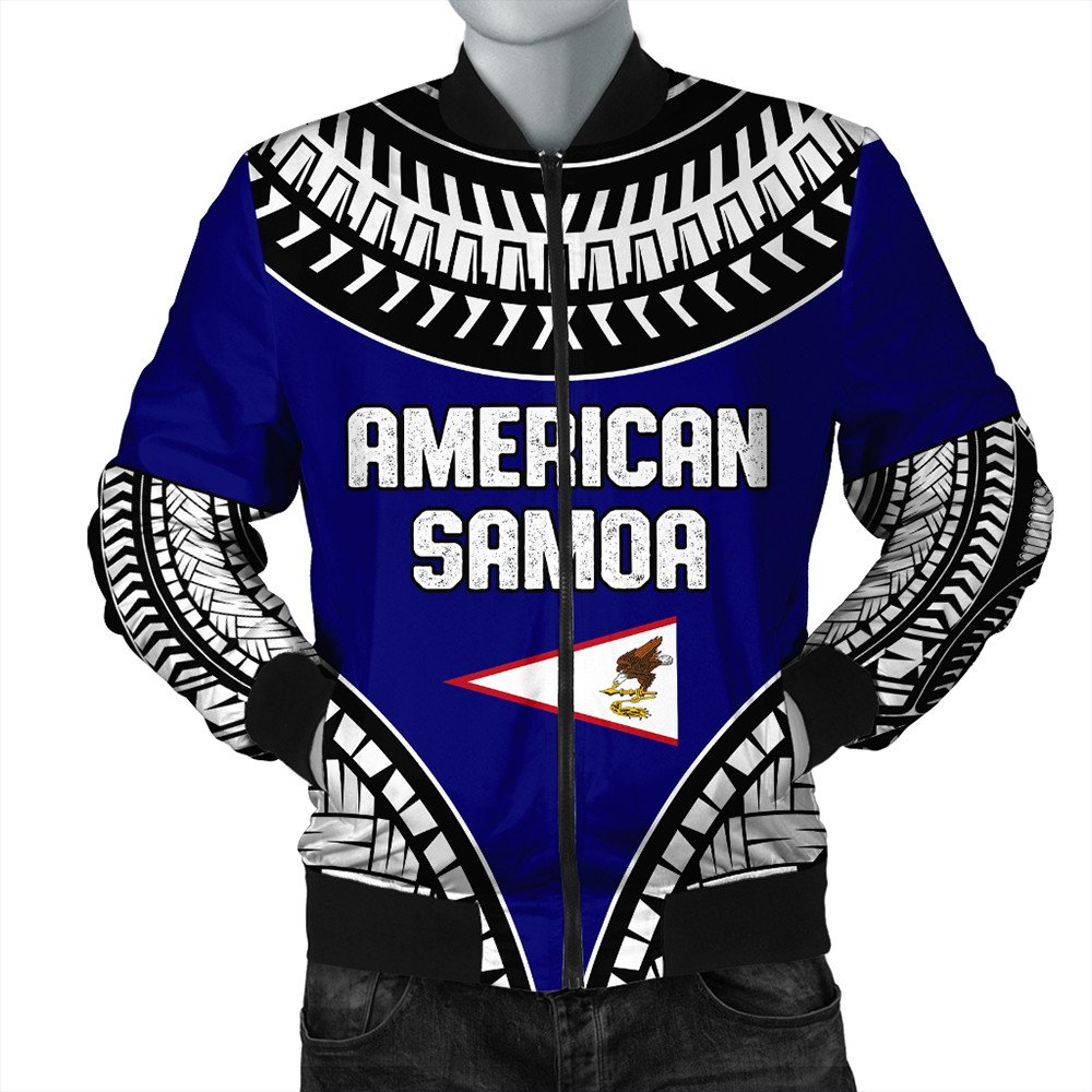 Polynesian Jacket American Samoa Tattoo Chief Bomber Jacket