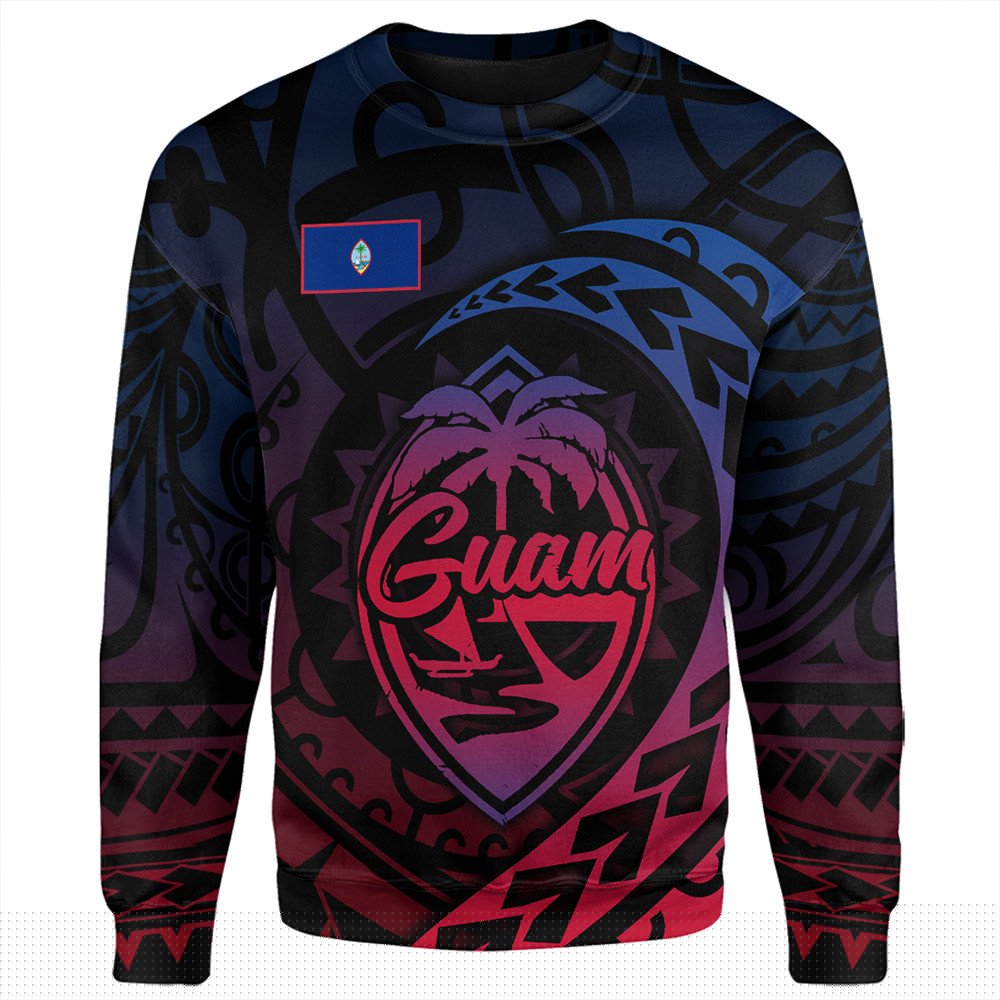 Polynesian Sweatshirt Guam Rising Style Sweatshirt