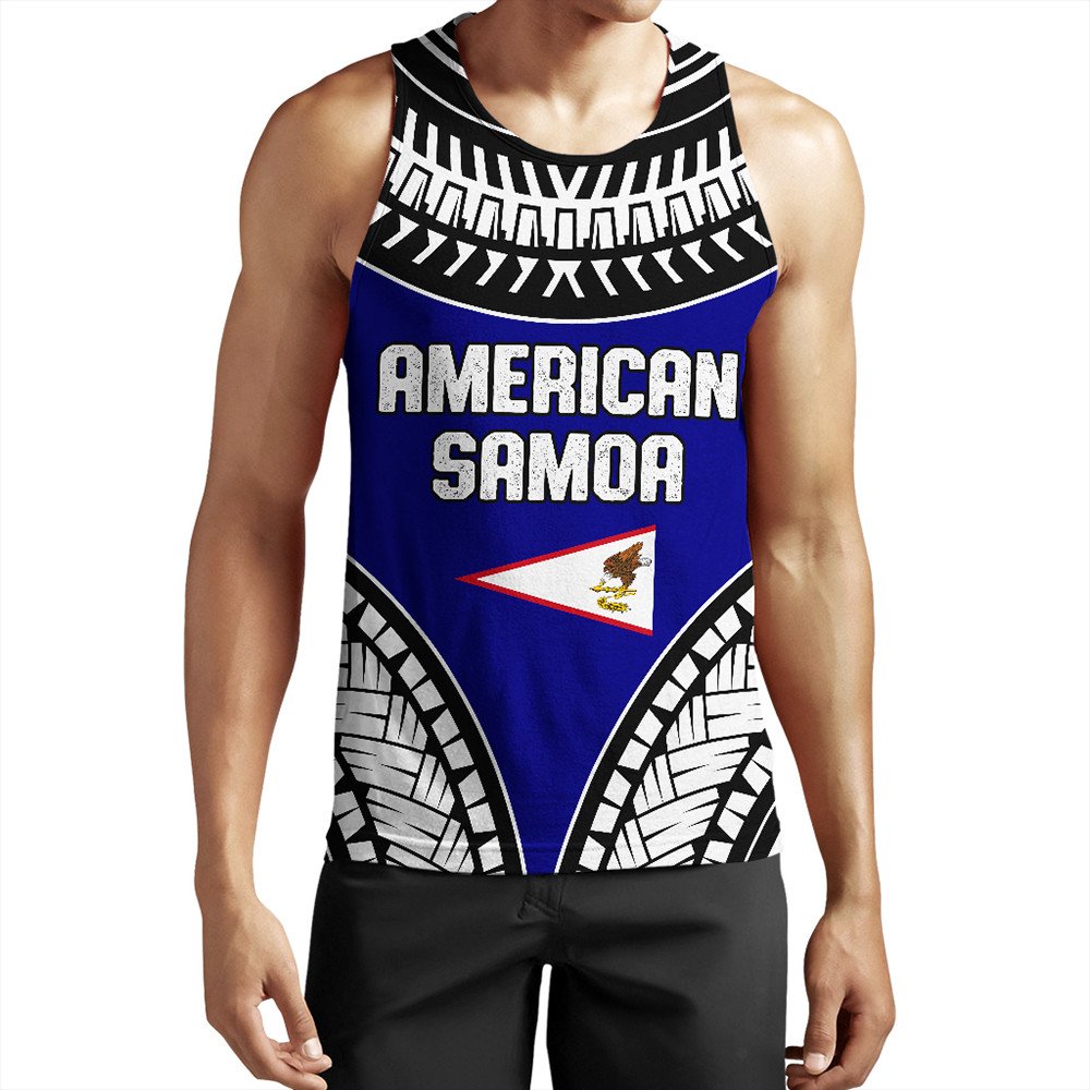 Wonder Print Shop Clothing American Samoa Tattoo Chief Tank Top