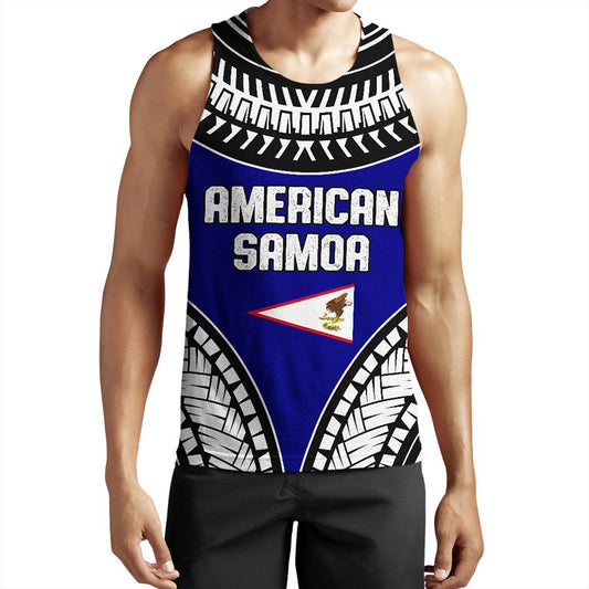 Wonder Print Shop Clothing American Samoa Tattoo Chief Tank Top
