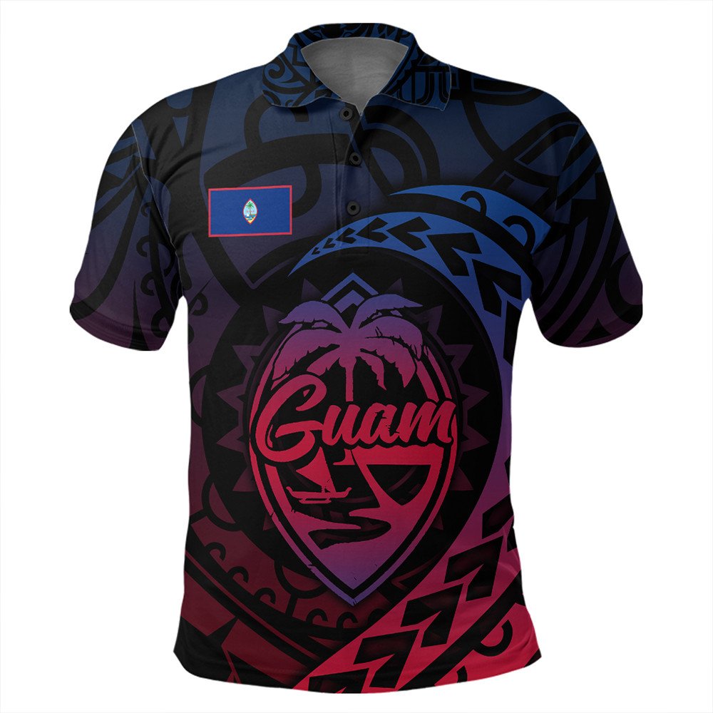 Polynesian Polo Shirt - Guam Rising Style Polo Shirt
