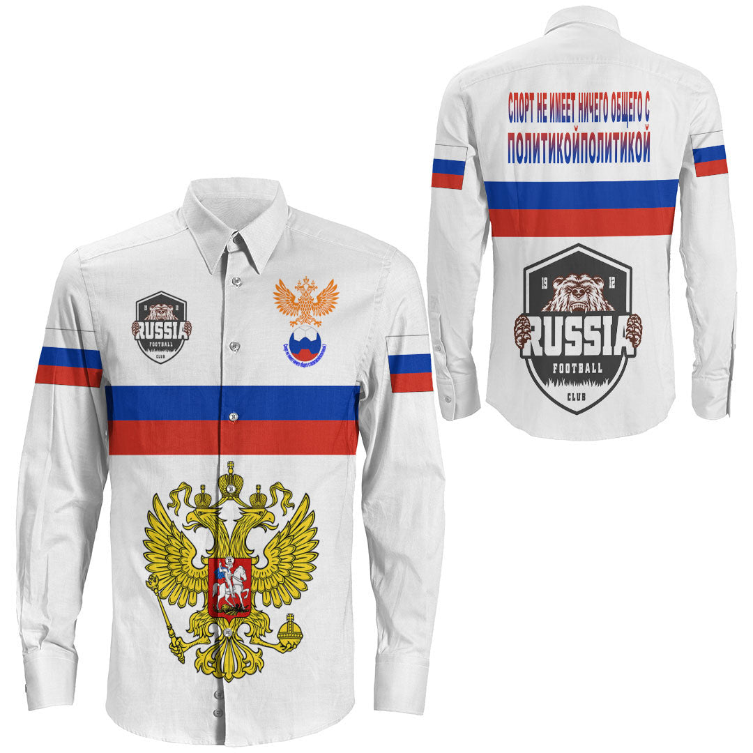Clothing Russia Sport 2022 Long Sleeve Button Shirt