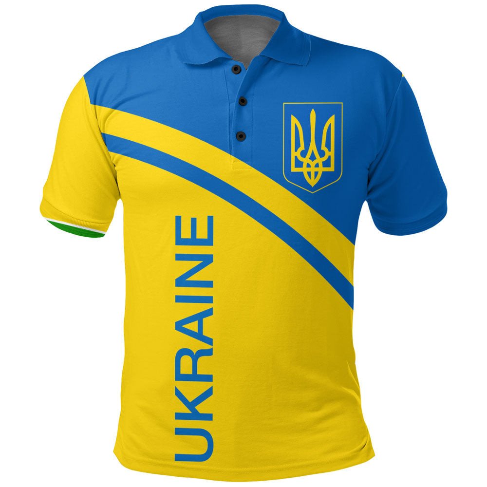 Ukraine Curve Style Polo Shirt