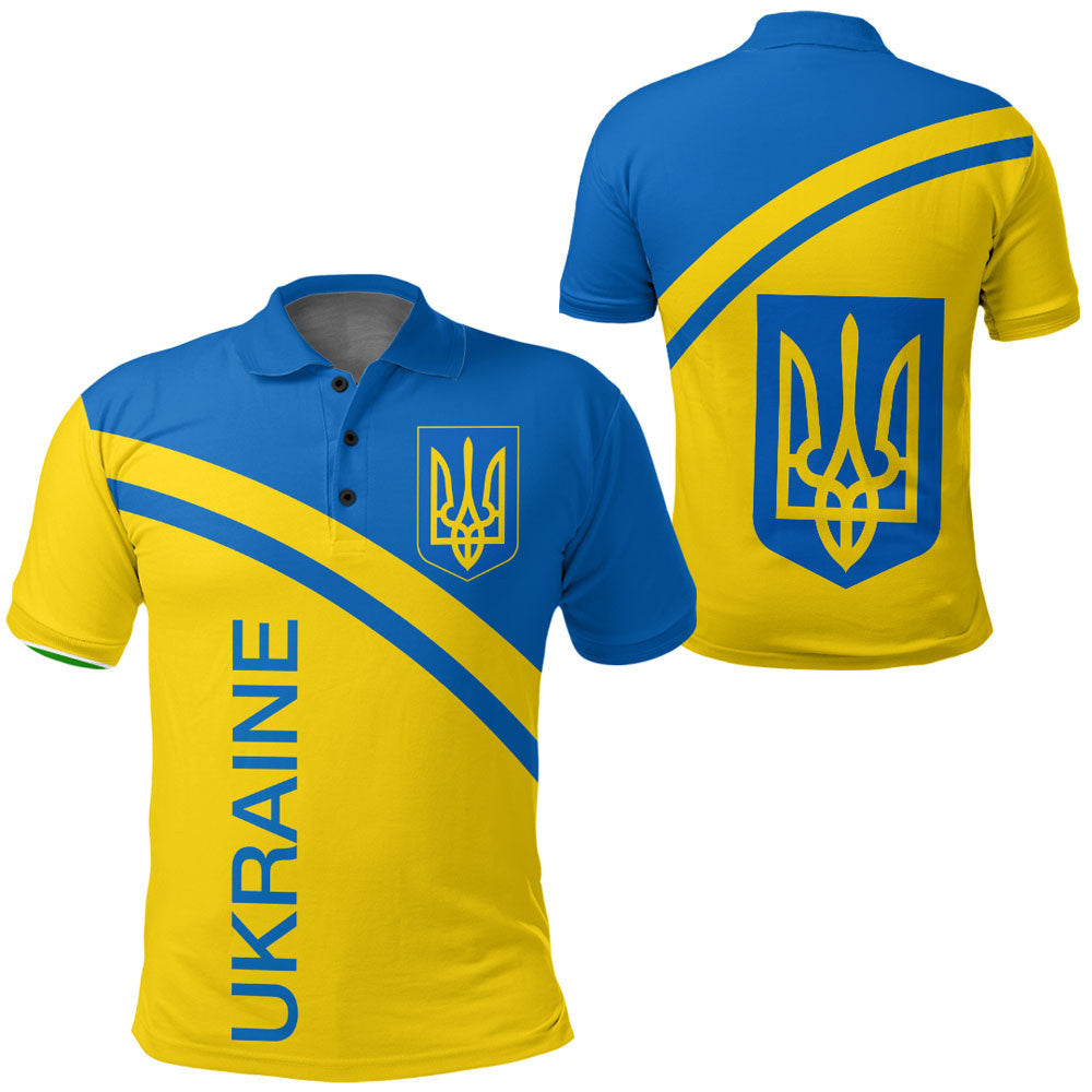 Ukraine Curve Style Polo Shirt