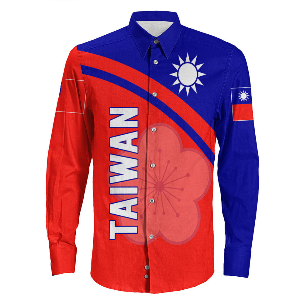 Clothing Taiwan Curve Style Long Sleeve Button Shirt