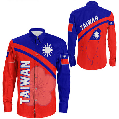 Clothing Taiwan Curve Style Long Sleeve Button Shirt